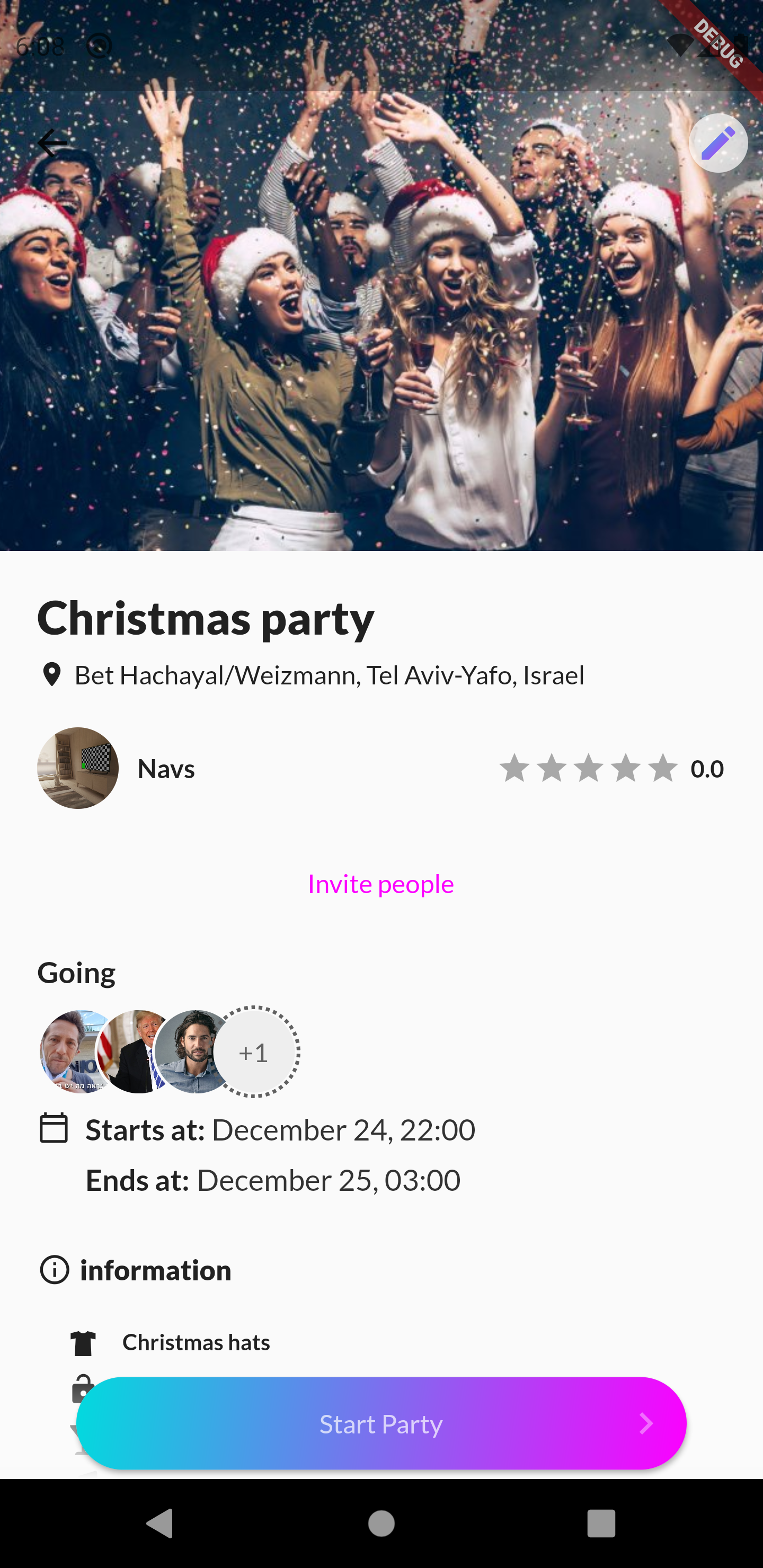 party profile